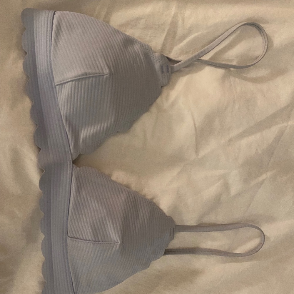 Baby blue bikini top